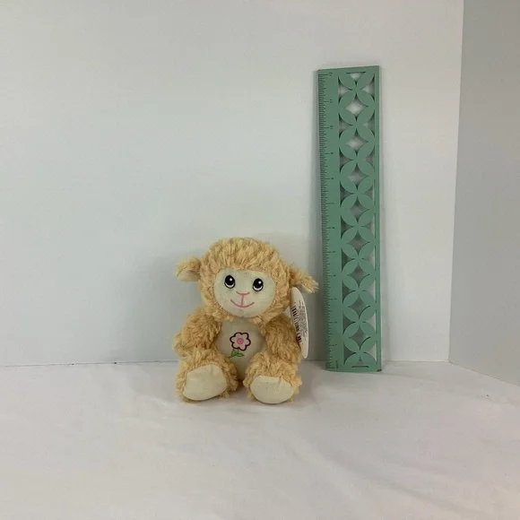 Fuzzy Friends Lamb Sheep Stuffed Plush Animal Toy 6” Soft With Tag Farm Flower - Picture 10 of 11